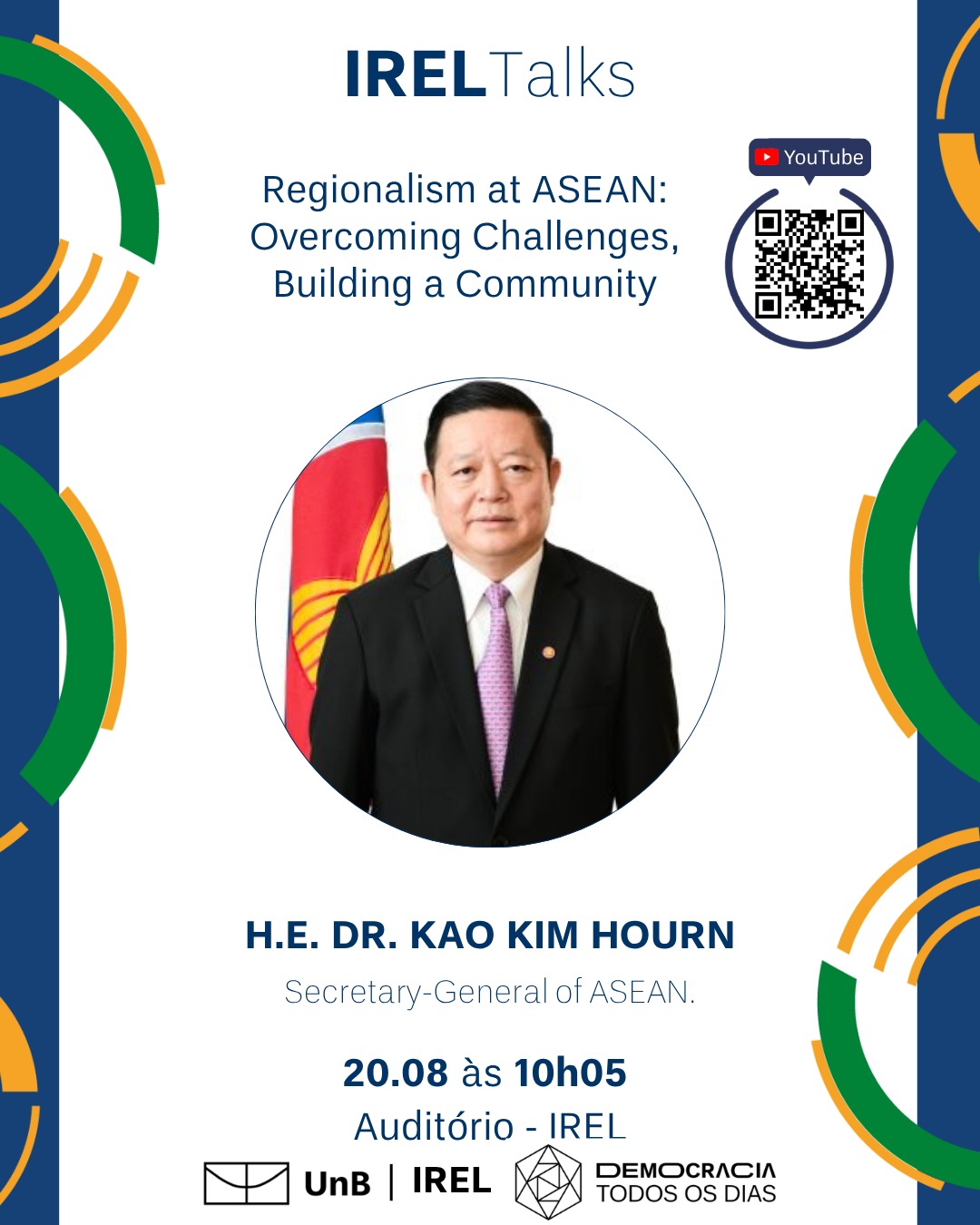 Flyer Palestrante Dr. Kao Kim Hourn